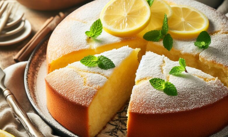 Bolo de limão siciliano