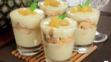 Gelado de Abacaxi no Copo