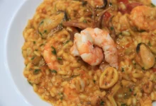 Risoto de Açafrão com Frutos do Mar