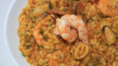 Risoto de Açafrão com Frutos do Mar